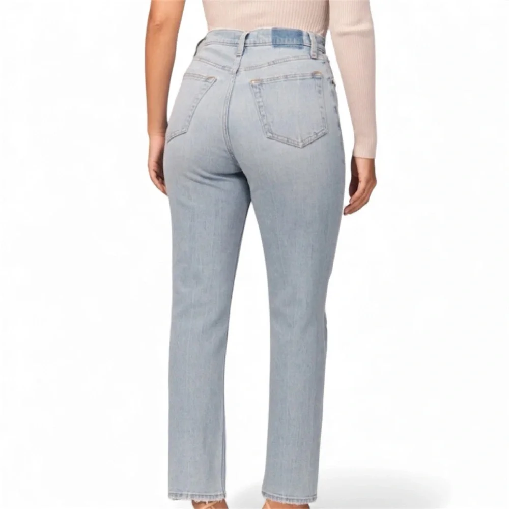 Abercrombie & Fitch Light Blue Boyfriend Jeans